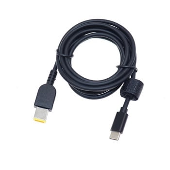 Καλώδιο φόρτισης USB Type C PD για φορτιστή φορητού υπολογιστή Lenovo ThinkPad 65W 20V Type C To Thinkpad DC καλώδιο προσαρμογέα τροφοδοσίας 1,5m