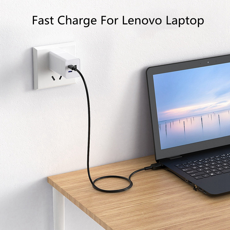 Cablu cablu de încărcare USB tip C PD pentru încărcător laptop Lenovo ThinkPad 65W 20V tip C la Thinkpad cablu adaptor mufă DC 1,5 m