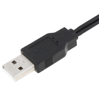 Διπλό RCA Αρσενικό σε Αρσενικό USB Ένα σύνθετο καλώδιο επέκτασης δεδομένων ήχου βίντεο προσαρμογέα