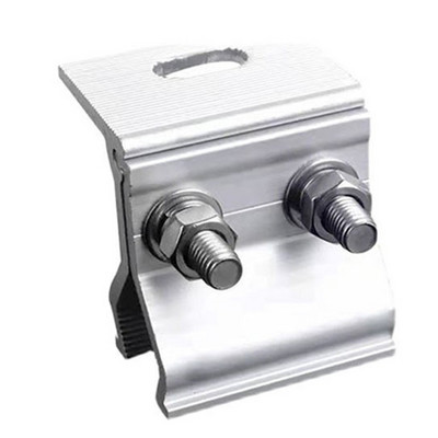 Standarta saules paneļa zemējuma klips Fotoelementu atbalsts Saules sistēmas daļas Automašīnu nojumes