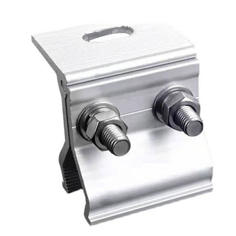 Standarta saules paneļa zemējuma klips Fotoelementu atbalsts Saules sistēmas daļas Automašīnu nojumes