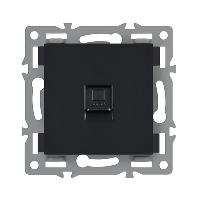 Apaļās kastes sienas slēdzis melns alumīnija Eu Fr Elektriskās rozetes ar ūdensnecaurlaidīgu vāku USB RJ45 DIY slēdža funkciju taustiņi un rāmis