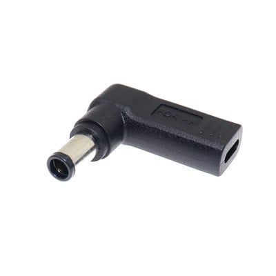 Napájací adaptér/konvertor USB typu C PD, kábel s konektorom DC 7,4 x 5,0 mm s kolíkovým konektorom pre nabíjačku notebookov HP