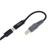 C tipa USB sievišķais līdz 7,9 x 5,5 mm vīrišķais kontaktdakšas savienotājs USB C strāvas adaptera pārveidotājs klēpjdatora uzlādes kabeļa vads Lenovo lādētājam