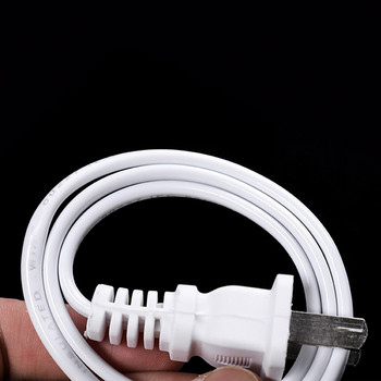 4,5 м захранващ кабел за променлив ток Бяла черна линия с бутон за включване/изключване Кабели Проводник Двущифтов щепсел за САЩ Удължителни кабели Адаптер тип ЕС