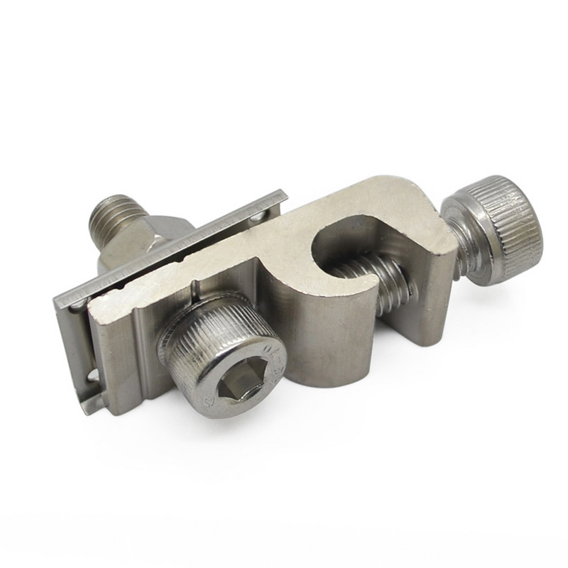 Saules paneļa skavas nerūsējošā tērauda korozijai izturīgs saules enerģijas iezemējuma klipa aizsardzība zemējums saules enerģijas stiprinājuma avoti