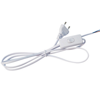 1,8M Μαύρο Λευκό EU Plug Dimmable Switch Cable Modulator Light Line Dimmer Controller Επιτραπέζιο φωτιστικό Wire Power AC110V 220V