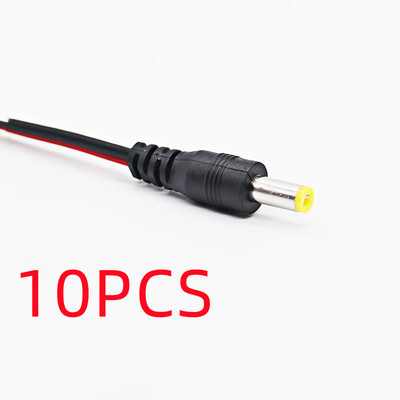 10 tk 5,5 * 2,1 mm isane pistik 12 V alalisvoolu pigtailkaabli pistik CCTV kaamera pistiku saba pikendus 12 V alalisvoolu juhe