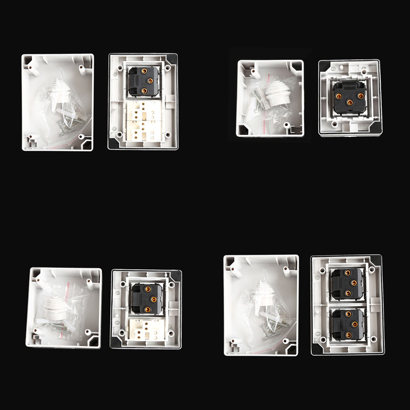 IP55 Vodotesná prachotesná vonkajšia vonkajšia nástenná zásuvka s krytom 110 ~ 250 V Univerzálna zásuvka