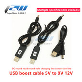 USB Power Boost Line DC 5V kuni DC 9V / 12V Step UP moodul USB-muunduri adapteri kaabel 2,1x5,5 mm pistik