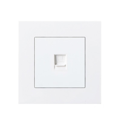 Avoir PC plastový panel internetová TV zásuvka RJ45 s TV zásuvkou duálny RJ45 port dátová zásuvka 86mm * 86mm