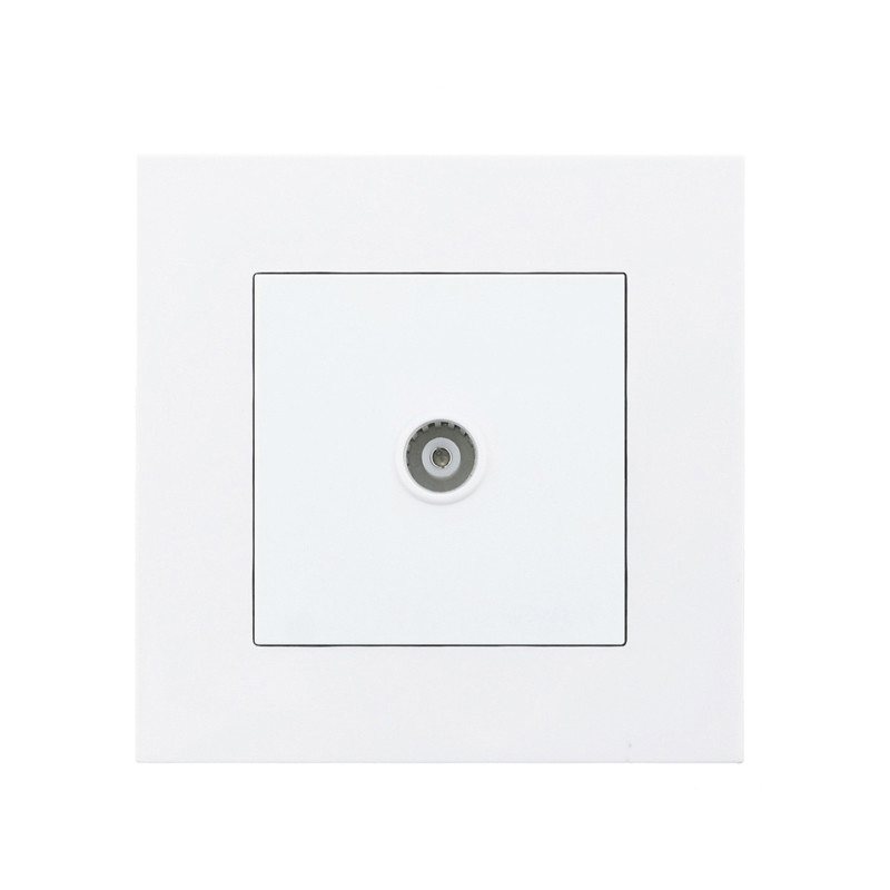 Avoir PC plastový panel internetová TV zásuvka RJ45 s TV zásuvkou duálny RJ45 port dátová zásuvka 86mm * 86mm