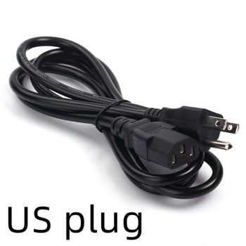 3PIN EU захранващ кабел US UK AU Plug IEC C13 захранващ адаптер кабел за монитор за настолен компютър Dell HP принтер Epson LG TV проектор