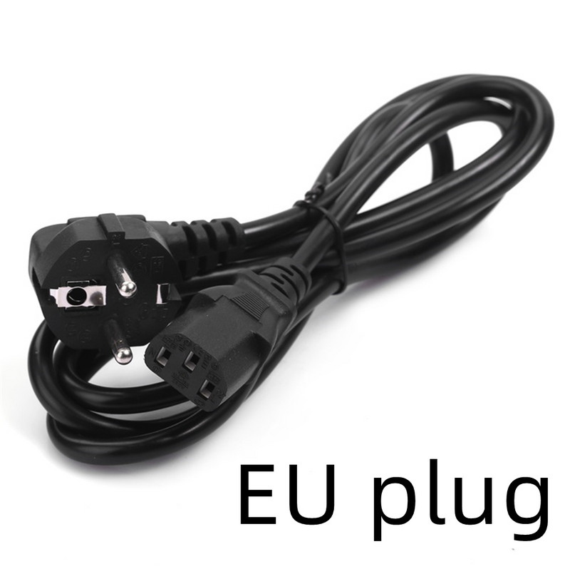 3PIN EU maitinimo laidas JAV JK AU kištukas IEC C13 maitinimo adapterio laidas, skirtas Dell stalinio kompiuterio monitoriui HP Epson spausdintuvas LG TV projektorius