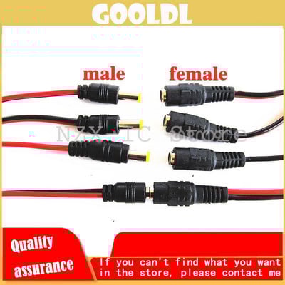 10db/tétel 2,1x5,5 mm-es dugós csatlakozóaljzat 12V DC táp Pigtail kábelcsatlakozó CCTV-hez kamera csatlakozó farok hosszabbító 12V24v DC vezeték