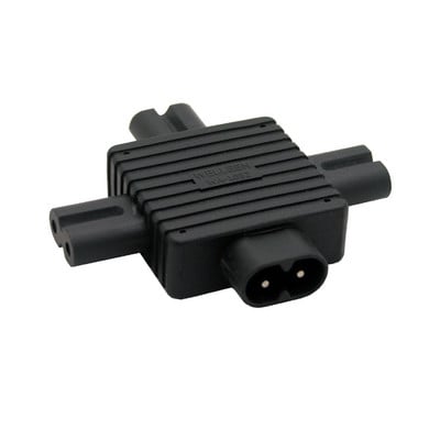 Napájací kábel C7 s prepínačom, obrázok 8, predlžovací kábel IEC 320 C8 až C7 s prepínačom zapnutia/vypnutia, napájacie káble C7 s prepínačom a krátkymi vodičmi