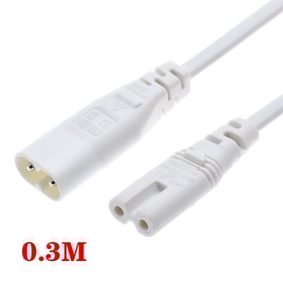 Napájací kábel C7 s prepínačom, obrázok 8, predlžovací kábel IEC 320 C8 až C7 s prepínačom zapnutia/vypnutia, napájacie káble C7 s prepínačom a krátkymi vodičmi