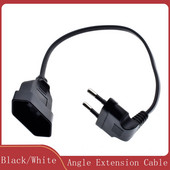 Európsky predlžovací kábel s 2-kolíkovým ohybom, samec-samica, pre PC, PDU, UPS a...