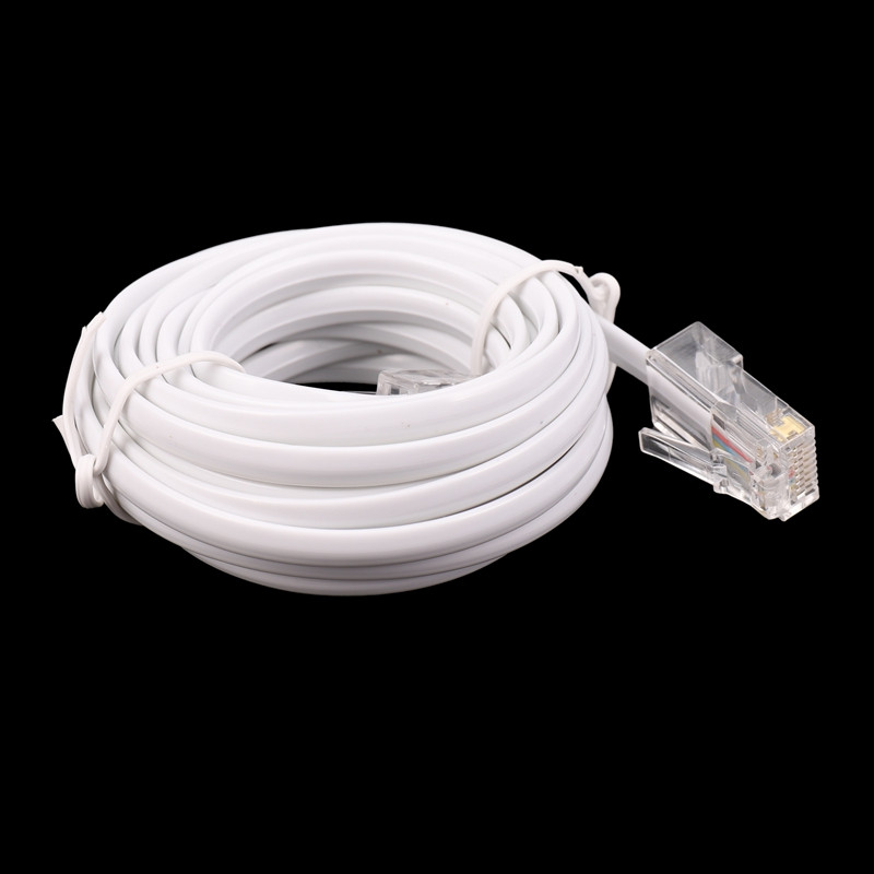 Modulárny predlžovací kábel pre telefón a internet RJ11 6P4C na RJ45 8P4C, 3 metre