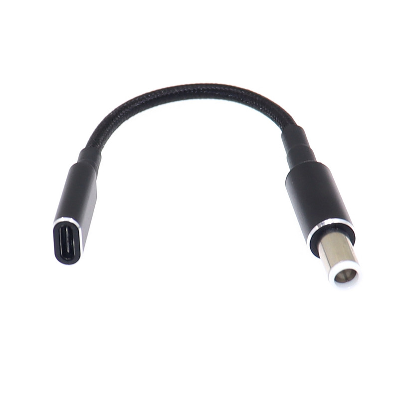 65 W 90 W Type-C sieviešu līdz 7,4 x 5,0 mm PD lādētāja savienotājs C tipa USB ātrās uzlādes kabeļa klēpjdatora adaptera pārveidotājs HP DELL