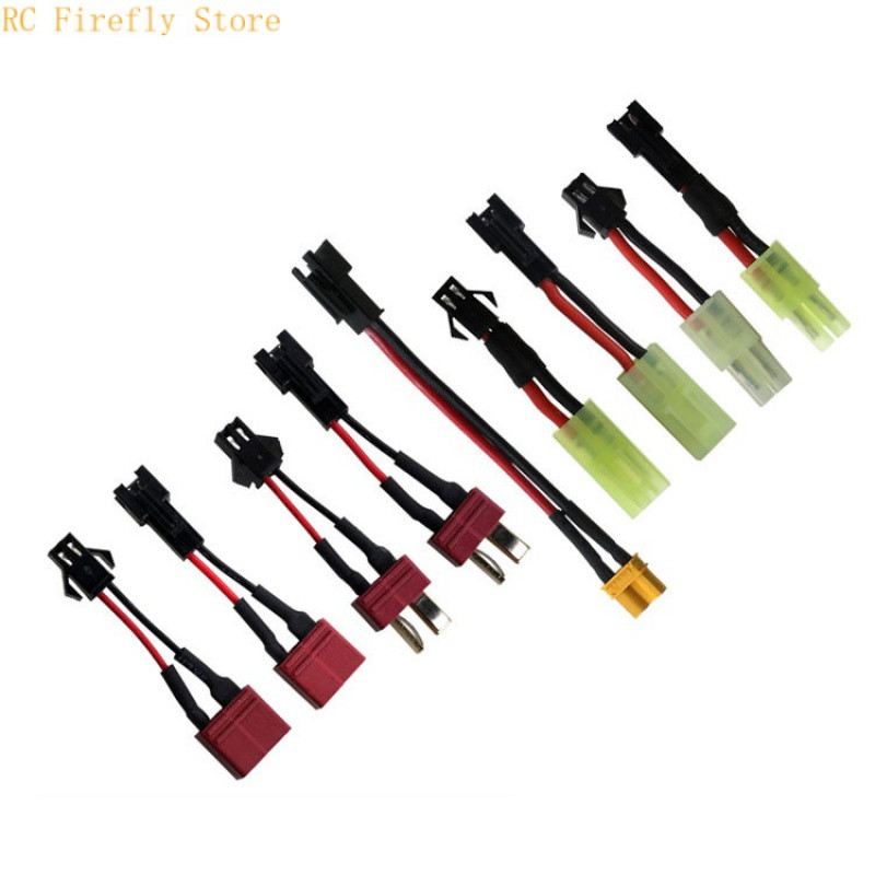 Mini Tamiya csatlakozó a JST SM 2 tűs csatlakozódugós csatlakozó dugóhoz kábel szilikon huzallal 18AWG 100mm