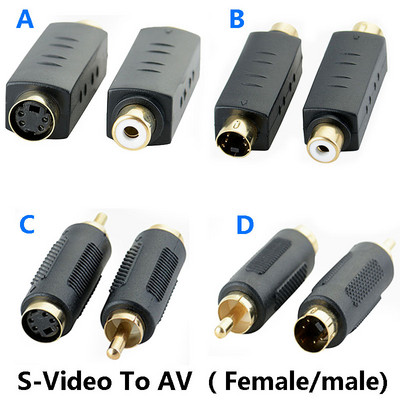 1 buc de înaltă calitate, nou-nouț, RCA mamă compozit la S-Video svideo mascul/femeie Adaptor adaptor conector convertor