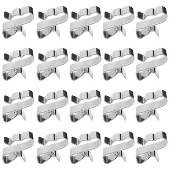 10/20PCS Metal Trailer Wire Clips for Wire Management Wire Clips Boat Trailer