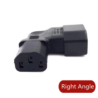 IEC60320 C13 Ъглов преобразувател Ъглов удължителен кабел C13 до C14 PDU Ъглови захранващи кабели мъжки към женски AC захранващ кабел 10A 250V