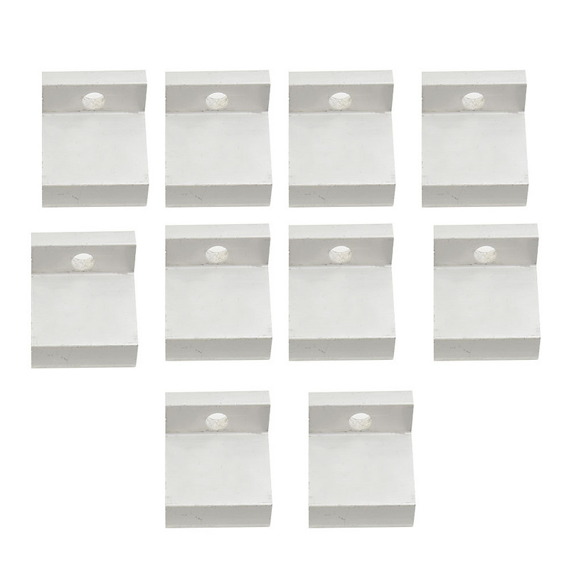 Svorka Bočná svorka Koncová svorka FV solárne panely 10 ks/sada 30 mm 40 mm Montážne hliníkové profily Montážna lišta Prístup Nové