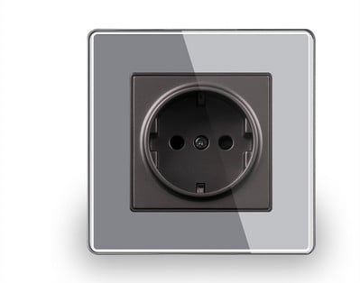 Nástenná USB zásuvka, mnoho nových štýlov panelov, zásuvka do spálne, AC 110V-250V 16A vstavaná, dvojitá USB zásuvka v štandarde EÚ