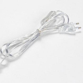 ЕС САЩ захранващ кабел 1,8 м AC захранващ кабел бяла черна линия с бутон за включване/изключване кабели проводник американски щепсел кабел удължители