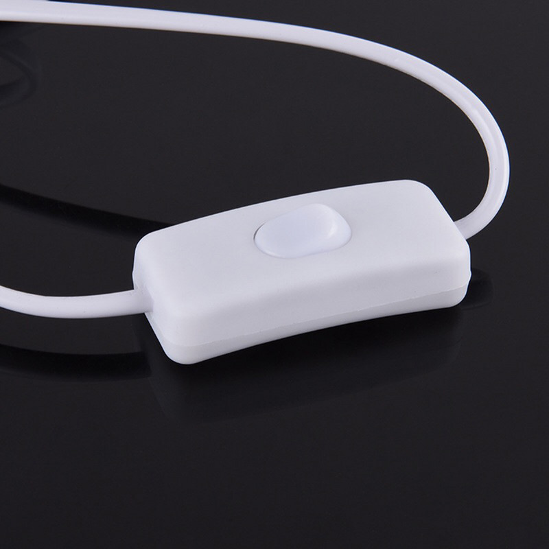 EU USA tápkábel 1,8 m AC tápkábel fehér fekete vonal be-/kikapcsoló gombbal Kábelek USA dugaszoló kábel hosszabbító kábelek