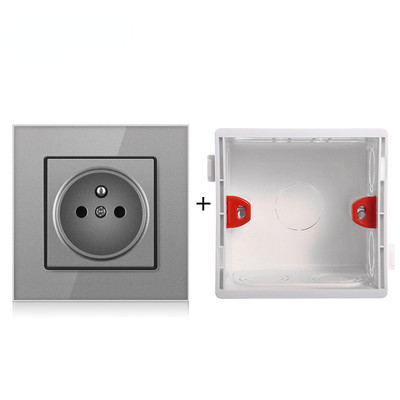 Francia szabványos csatlakozó, üvegfal, francia tápegység, 16a 220V földelő aljzat, gyermekvédelmi ajtó