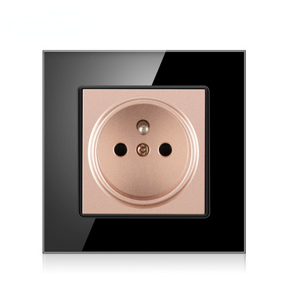 Francia szabványos csatlakozó, üvegfal, francia tápegység, 16a 220V földelő aljzat, gyermekvédelmi ajtó