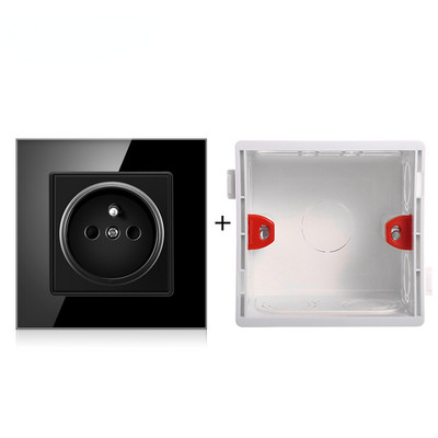 Francia szabványos csatlakozó, üvegfal, francia tápegység, 16a 220V földelő aljzat, gyermekvédelmi ajtó