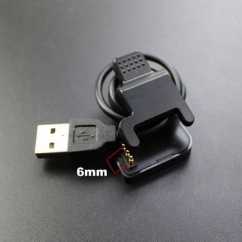 1 бр. Черен нов TW64 68 за смарт часовник Универсален USB кабел за зареждане Щипка за зарядно устройство 2/3 пина Разстояние между 4/5,5/6 мм