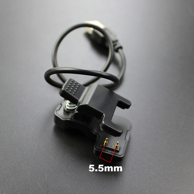 1 бр. Черен нов TW64 68 за смарт часовник Универсален USB кабел за зареждане Щипка за зарядно устройство 2/3 пина Разстояние между 4/5,5/6 мм