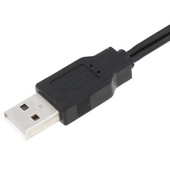 Adaptér s dvojitým RCA samec-USB samec A kompozitným konektorom, predlžovací audio/video kábel