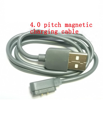 2-пинов Pogo магнитен кабел за детски смарт часовник Кабел за зареждане USB 4.0 кабел за зареждане за Q750S T88 A20 A20S TD05 V6G Магнитно зарядно устройство