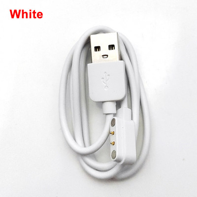2 kontaktų Pogo magnetinis kabelis vaikams išmaniojo laikrodžio įkrovimo laidas USB 4.0 įkrovimo laidas, skirtas Q750S T88 A20 A20S TD05 V6G magnetiniam įkrovikliui