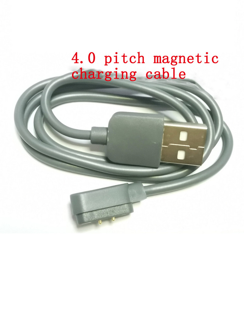 2 kontaktų Pogo magnetinis kabelis vaikams išmaniojo laikrodžio įkrovimo laidas USB 4.0 įkrovimo laidas, skirtas Q750S T88 A20 A20S TD05 V6G magnetiniam įkrovikliui