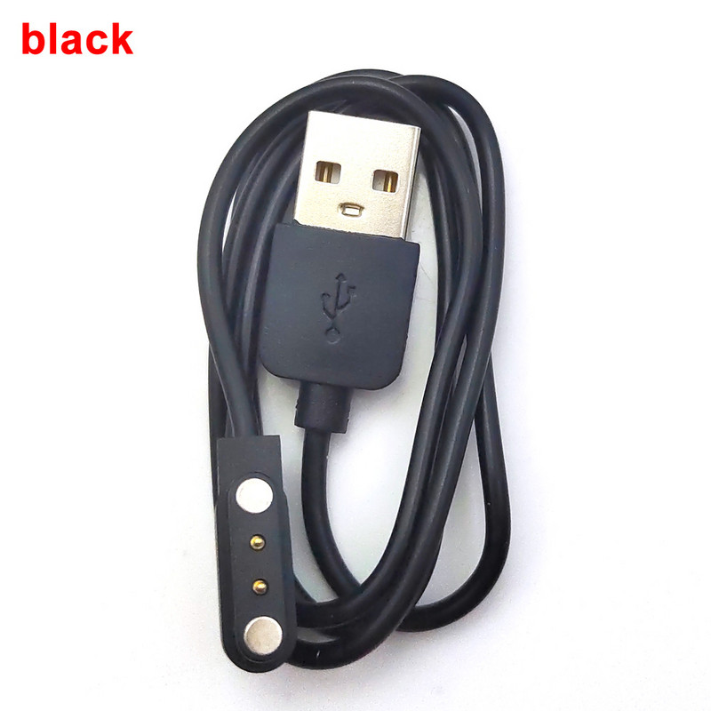 2 kontaktų Pogo magnetinis kabelis vaikams išmaniojo laikrodžio įkrovimo laidas USB 4.0 įkrovimo laidas, skirtas Q750S T88 A20 A20S TD05 V6G magnetiniam įkrovikliui