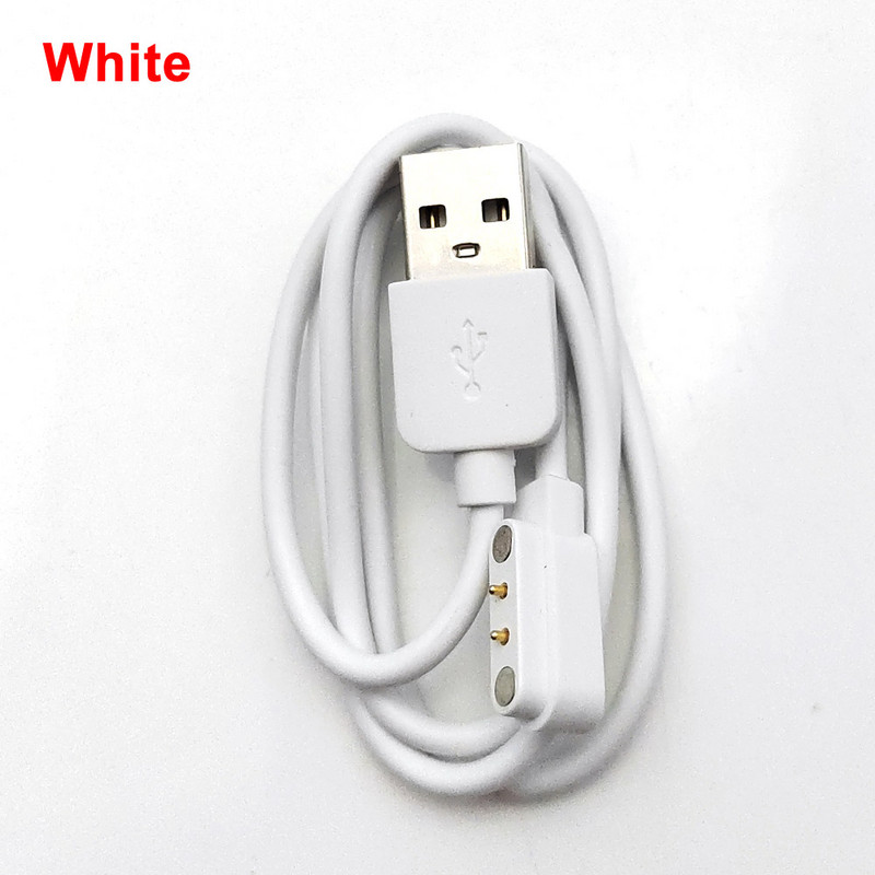 2 kontaktų Pogo magnetinis kabelis vaikams išmaniojo laikrodžio įkrovimo laidas USB 4.0 įkrovimo laidas, skirtas Q750S T88 A20 A20S TD05 V6G magnetiniam įkrovikliui