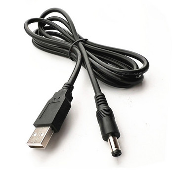 1PC USB към DC 5.5*2.1 mm 2.5 mm захранващ кабел DC захранващ щепсел за зареждане 5 A 10 A високотоково USB зарядно устройство Захранващ кабел Бърз конектор