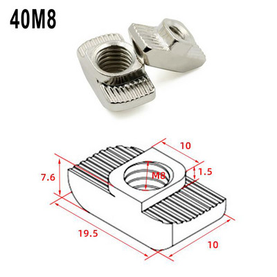 50gab T veida uzgriežņi 40 45 Saules fotoelektriskais Aluprofils - Vītne M8 Oglekļa tērauda saules barošanas avoti Alternatīvās enerģijas avoti