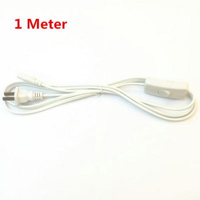 Napájací kábel pre vypínače T4 T5 pre LED svetlá a žiarivky, predlžovacie káble, napájací kábel, adaptér 1 m