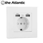 ЕС захранващ контакт с USB за дома Двоен USB щепсел 86*86 мм USB стенен контакт LED 16A Корейски електрически контакт