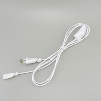 3pin hole EU US Plug Switch кабел за T5 LED Tube Захранващ проводник за захранване Свързващ проводник ON/OFF Конектор Аксесоар за осветление 220V