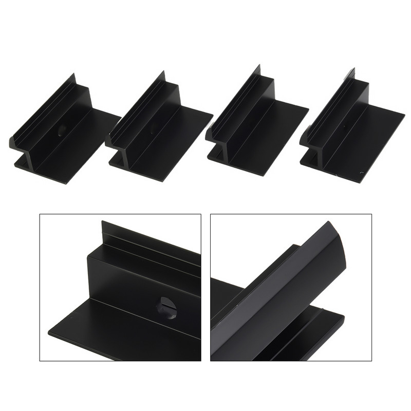 4/10 ks ČIERNA solárna koncová svorka stredová svorka výška modulu solárny modul FV upevnenie pohodlné upevnenie pre vonkajšie použitie