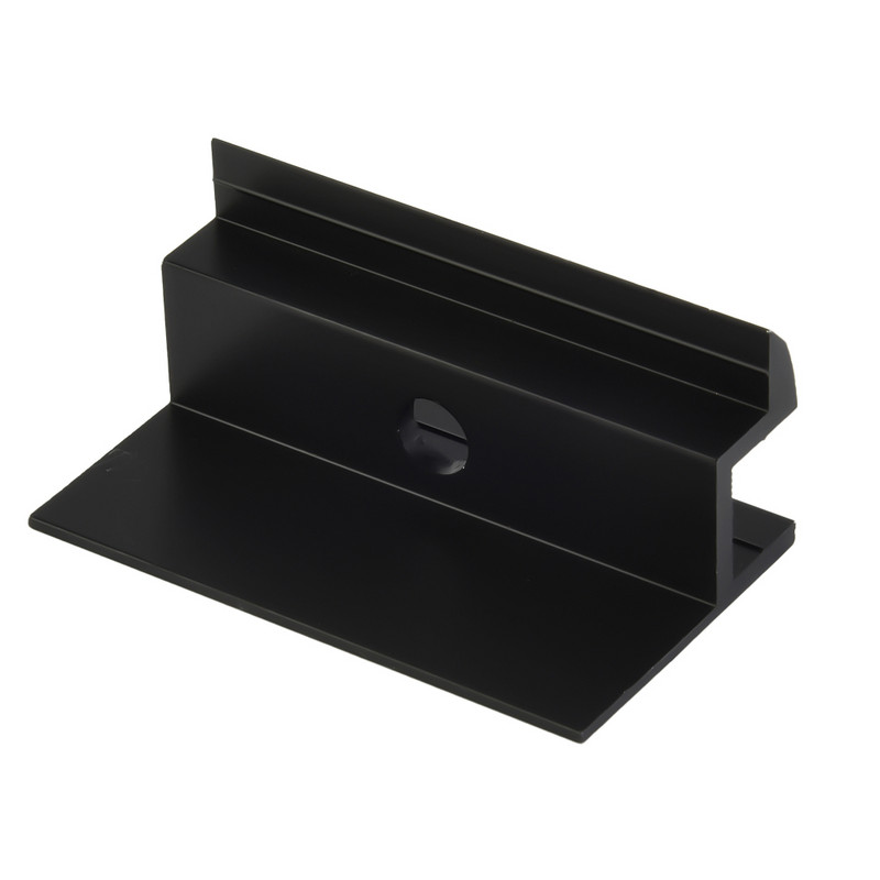 4/10 ks ČIERNA solárna koncová svorka stredová svorka výška modulu solárny modul FV upevnenie pohodlné upevnenie pre vonkajšie použitie